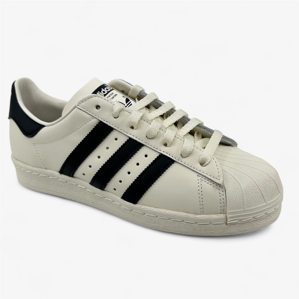 Adidas Superstar 82 Cloud White Black Mens Athletic Sneaker