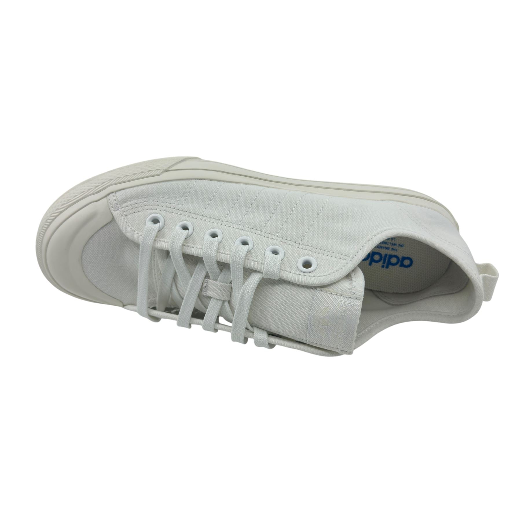 Adidas Nizza RF Triple White Womens Athletic Sneaker