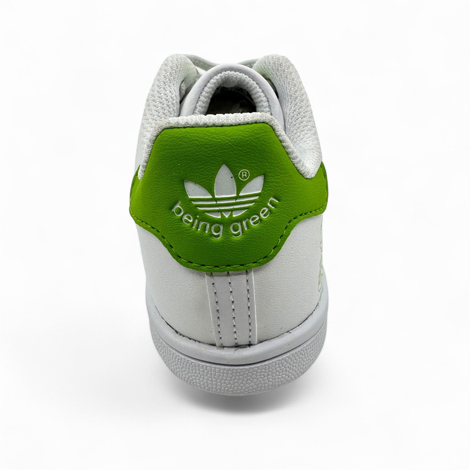 Adidas Stan Smith EL White Green Baby Toddler Disney Kermit The Frog Sneaker