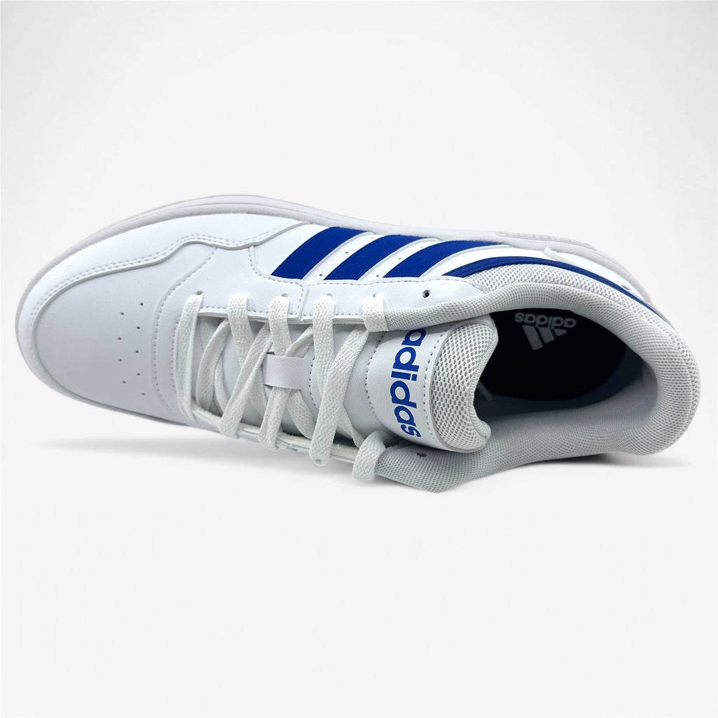 Adidas Hoops 3.0 Cloud White Royal Blue Mens Athletic Sneaker
