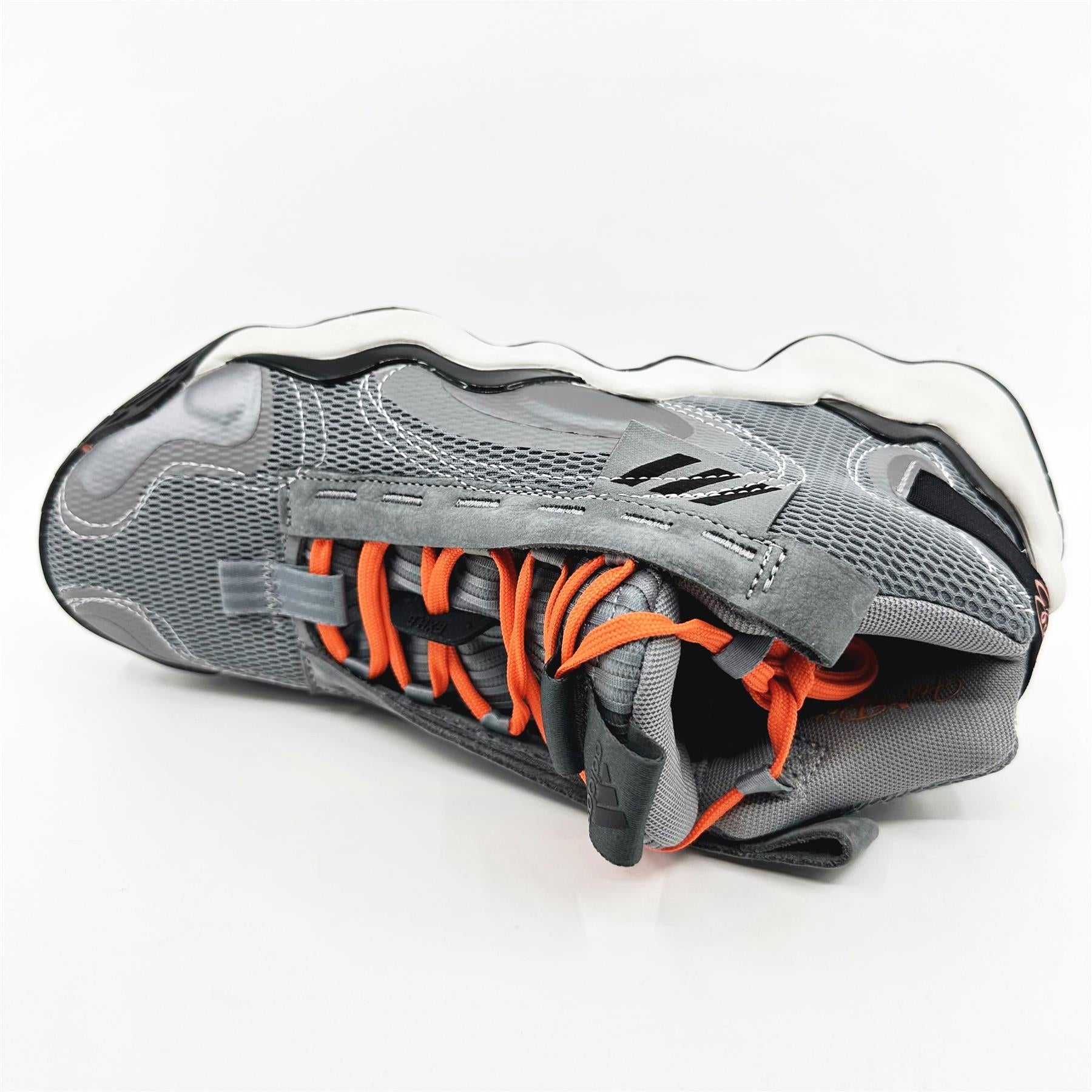 Adidas Exhibit B Candace PE Grey Impact Orange Womens Athletic Sneaker