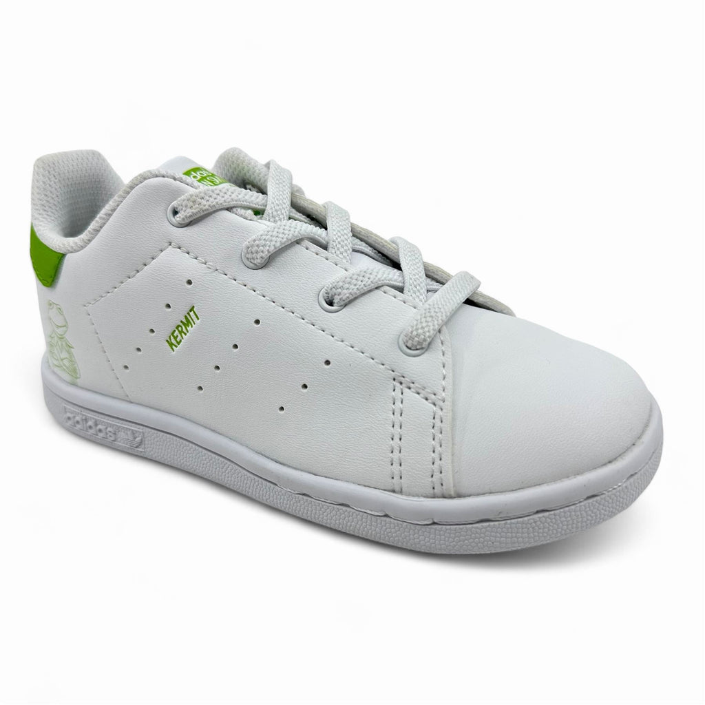 Adidas Stan Smith EL White Green Baby Toddler Disney Kermit The Frog Sneaker