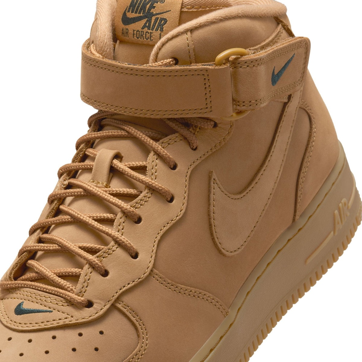 Nike Air Force 1 '07 Mid Premium QS "Flax and Outdoor Green" - 715889-200