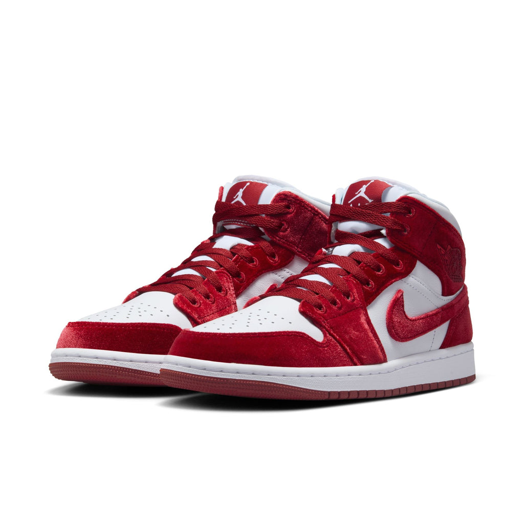 W Air Jordan 1 Mid SE "Red Velvet" - FZ3334-100