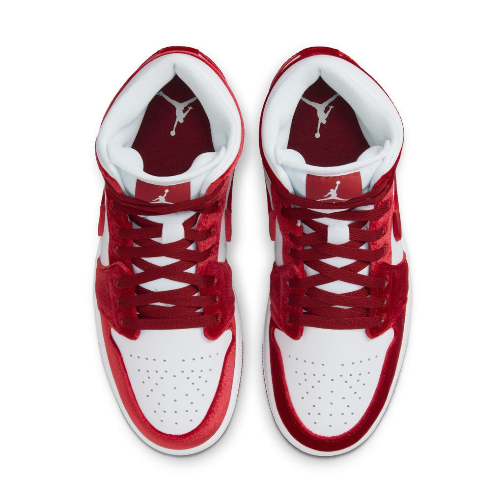 W Air Jordan 1 Mid SE "Red Velvet" - FZ3334-100