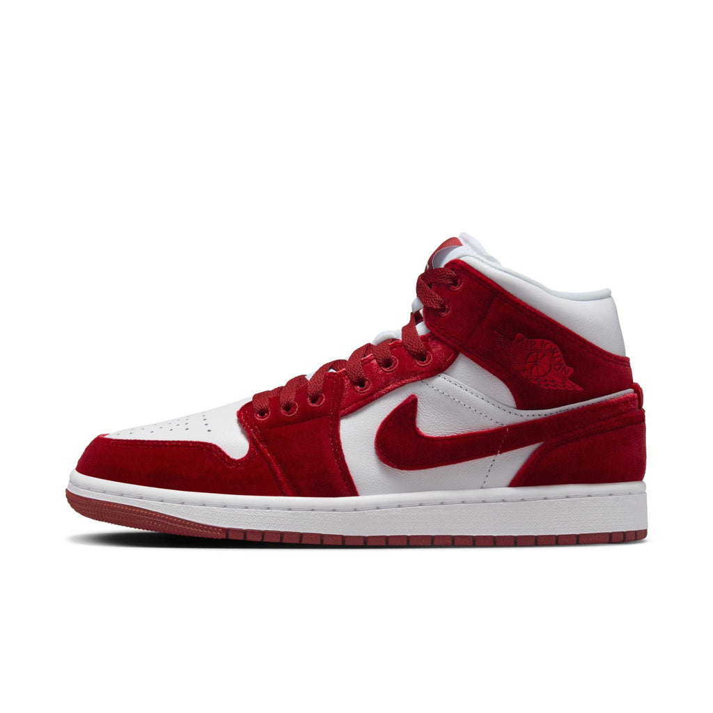 W Air Jordan 1 Mid SE "Red Velvet" - FZ3334-100