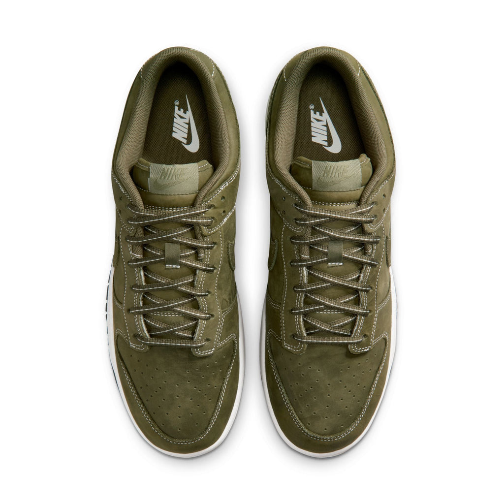 Nike Dunk Low QS "Medium Olive Reverse Stitch" - IO4550-200
