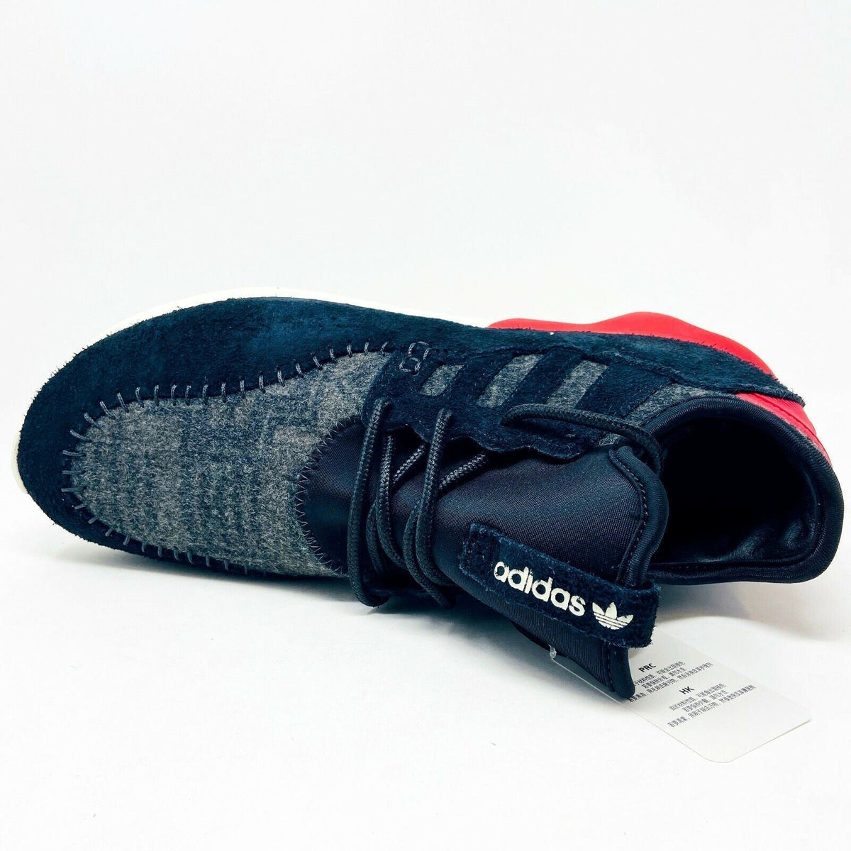Adidas Originals Tubular Moc Runner Black Tomato Red Mens Trainers B24693