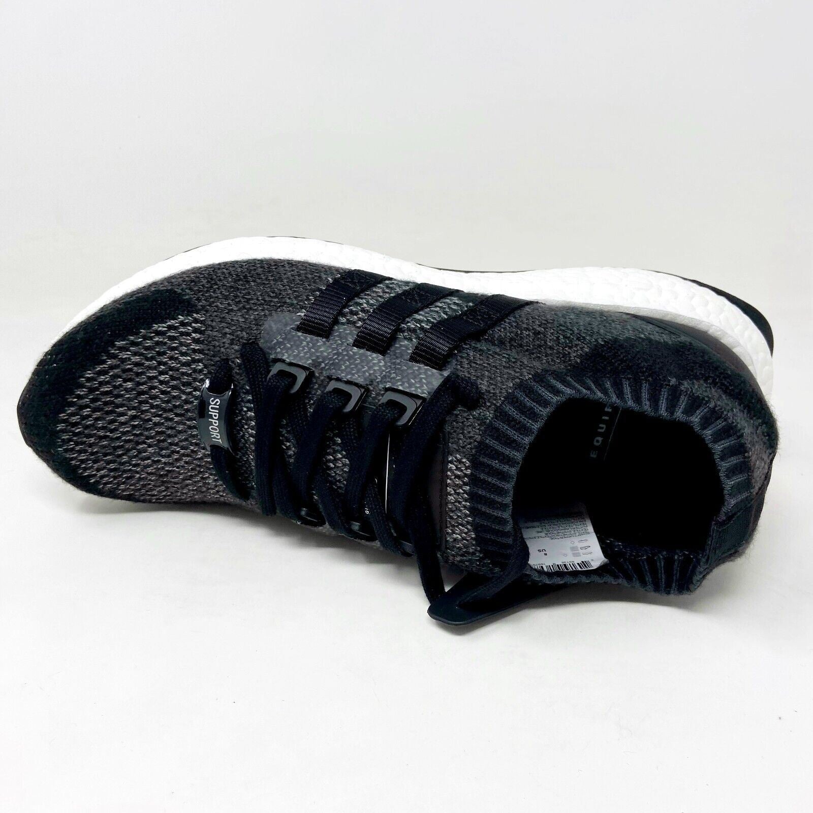 Adidas EQT Support Ultra Core Black White Mens Primeknit Running Shoes BB1241