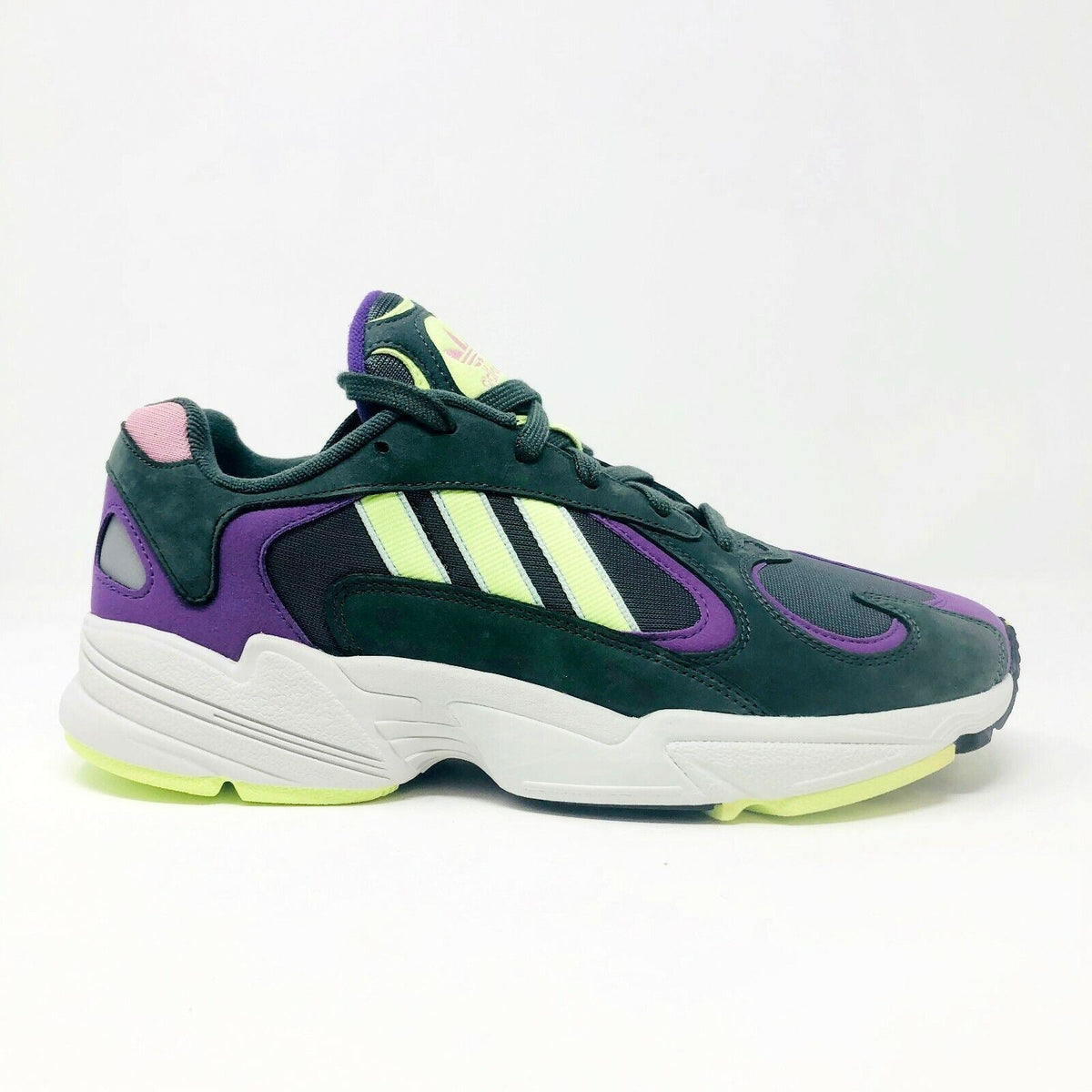 Adidas Yung 1 Legend Ivy Hi Res Yellow Active Purple Mens Size 9 BD7655