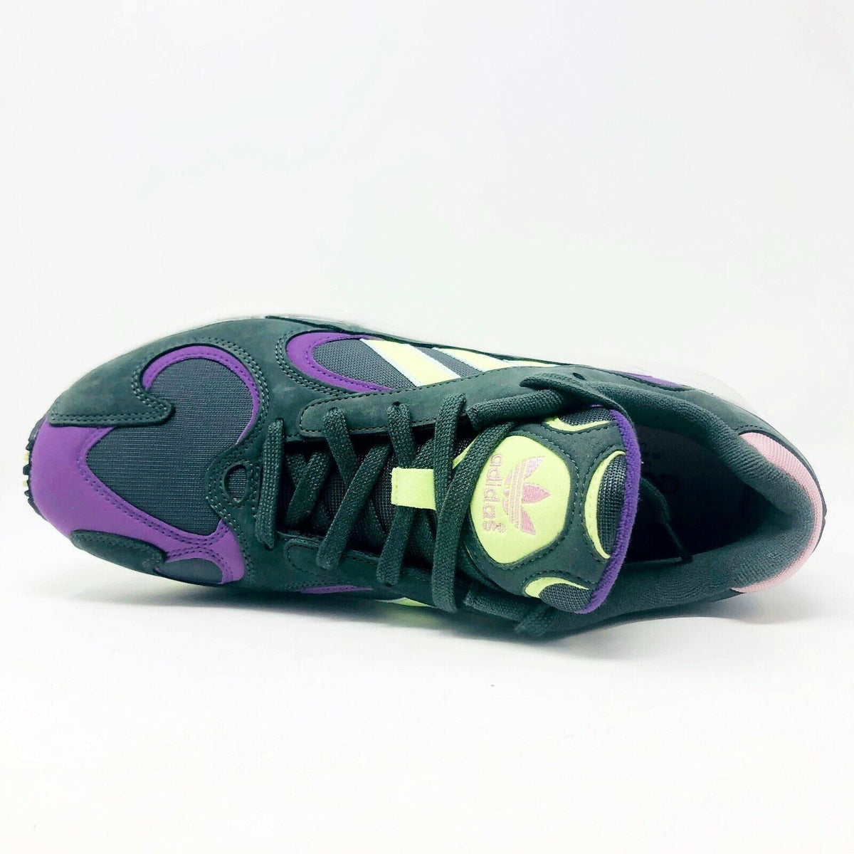 Adidas Yung 1 Legend Ivy Hi Res Yellow Active Purple Mens Size 9 BD7655
