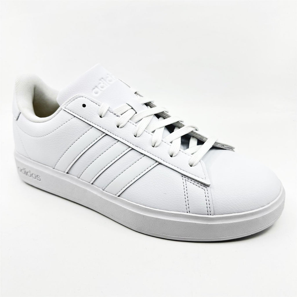 Adidas Grand Court 2.0 Cloud White Ecru Tint Mens Athletic Sneaker