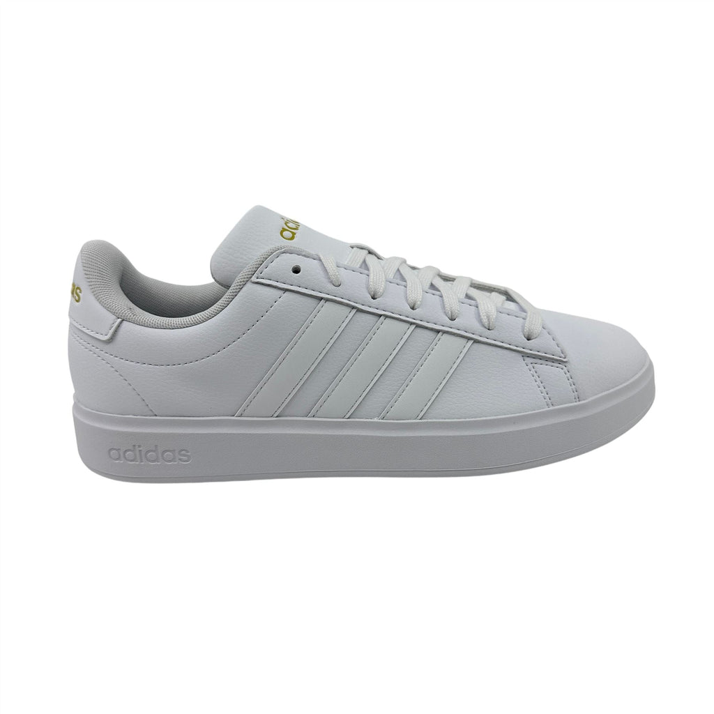 Adidas Grand Court 2.0 Cloud White Gold Metallic Womens Sneaker