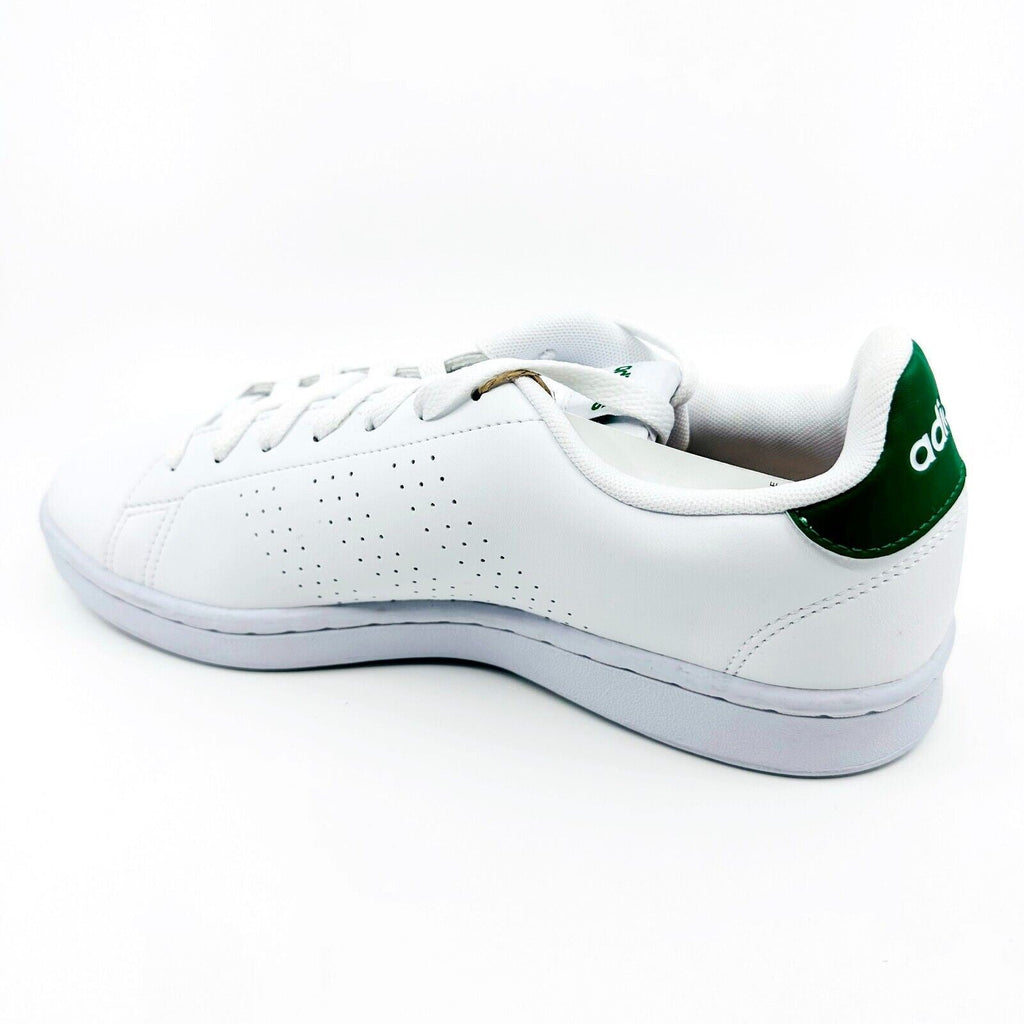 Adidas Advantage White Green Mens Athletic Tennis Sneakers GZ5300