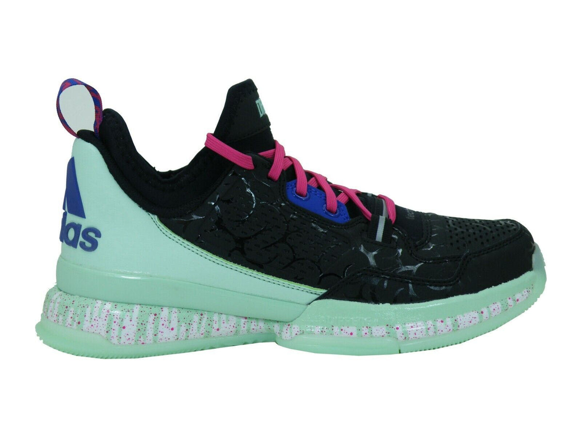 Adidas Damian Lillard 1 Night of Ballin Dead Black Mens Basketball Sneakers DS