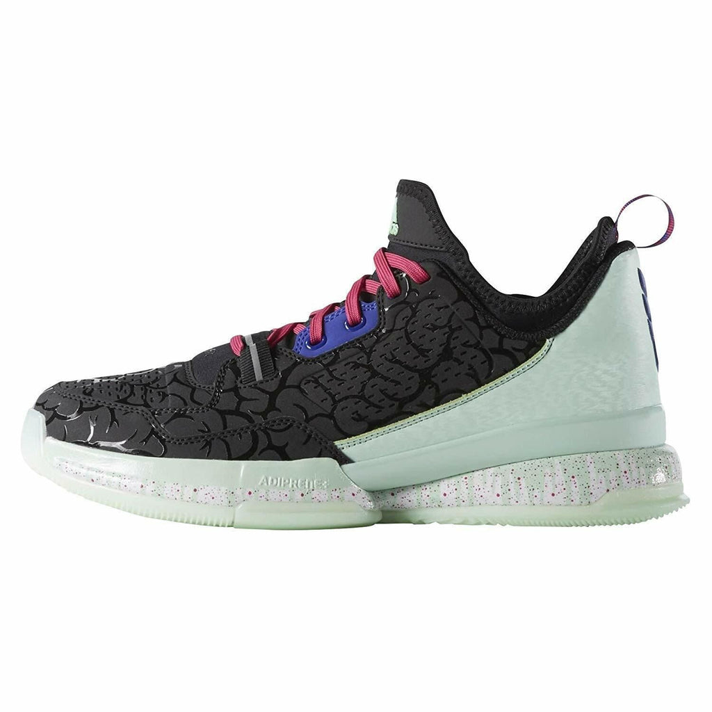 Adidas Damian Lillard 1 Night of Ballin Dead Black Mens Basketball Sneakers DS