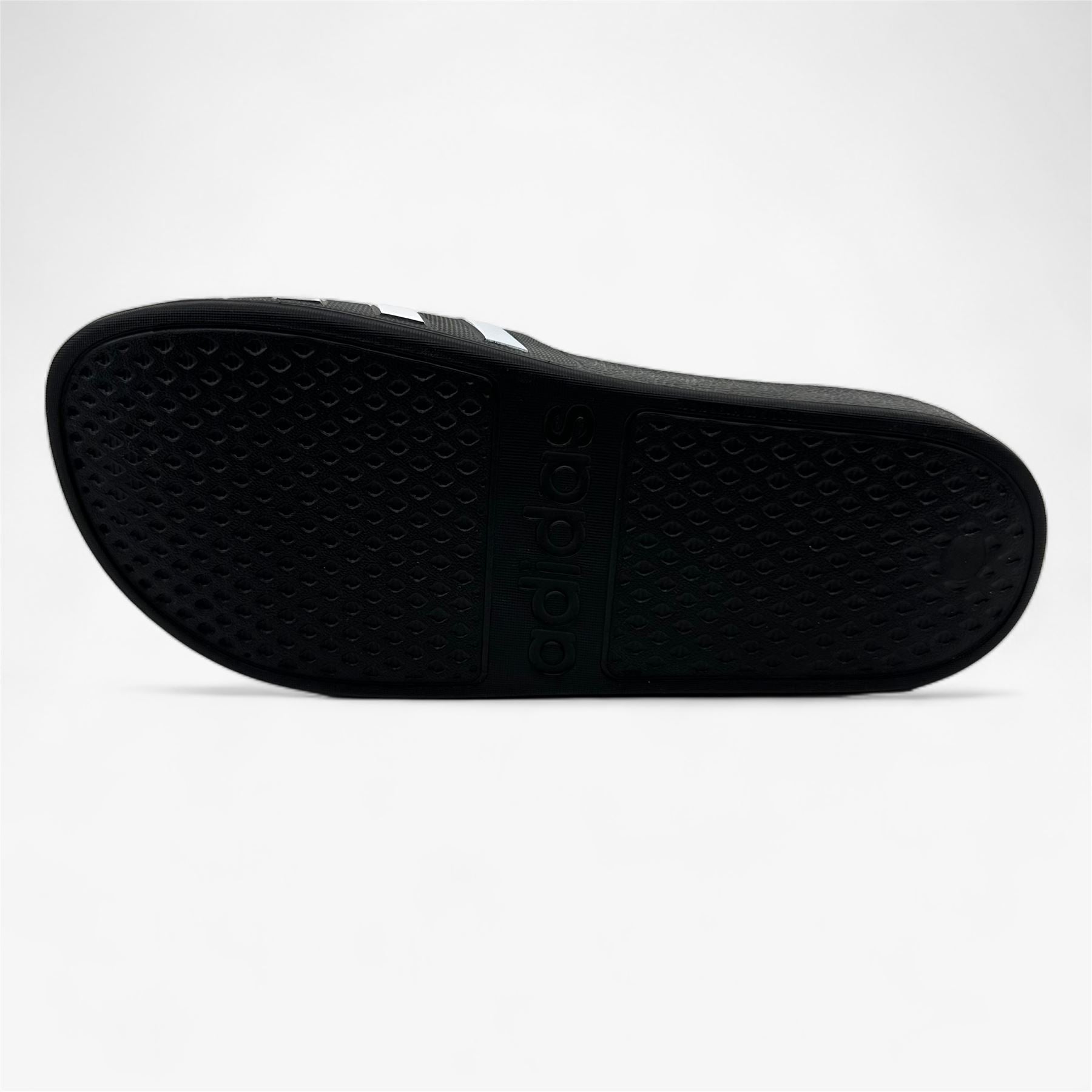 Adidas Adilette Aqua Black White Womens Athletic Slip-On