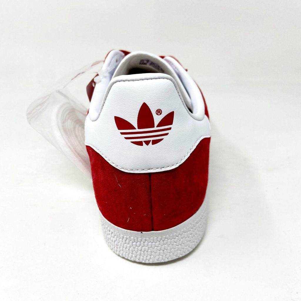 Adidas Gazelle Scarlet Red White Mens Size 9.5 Athletic Sneaker