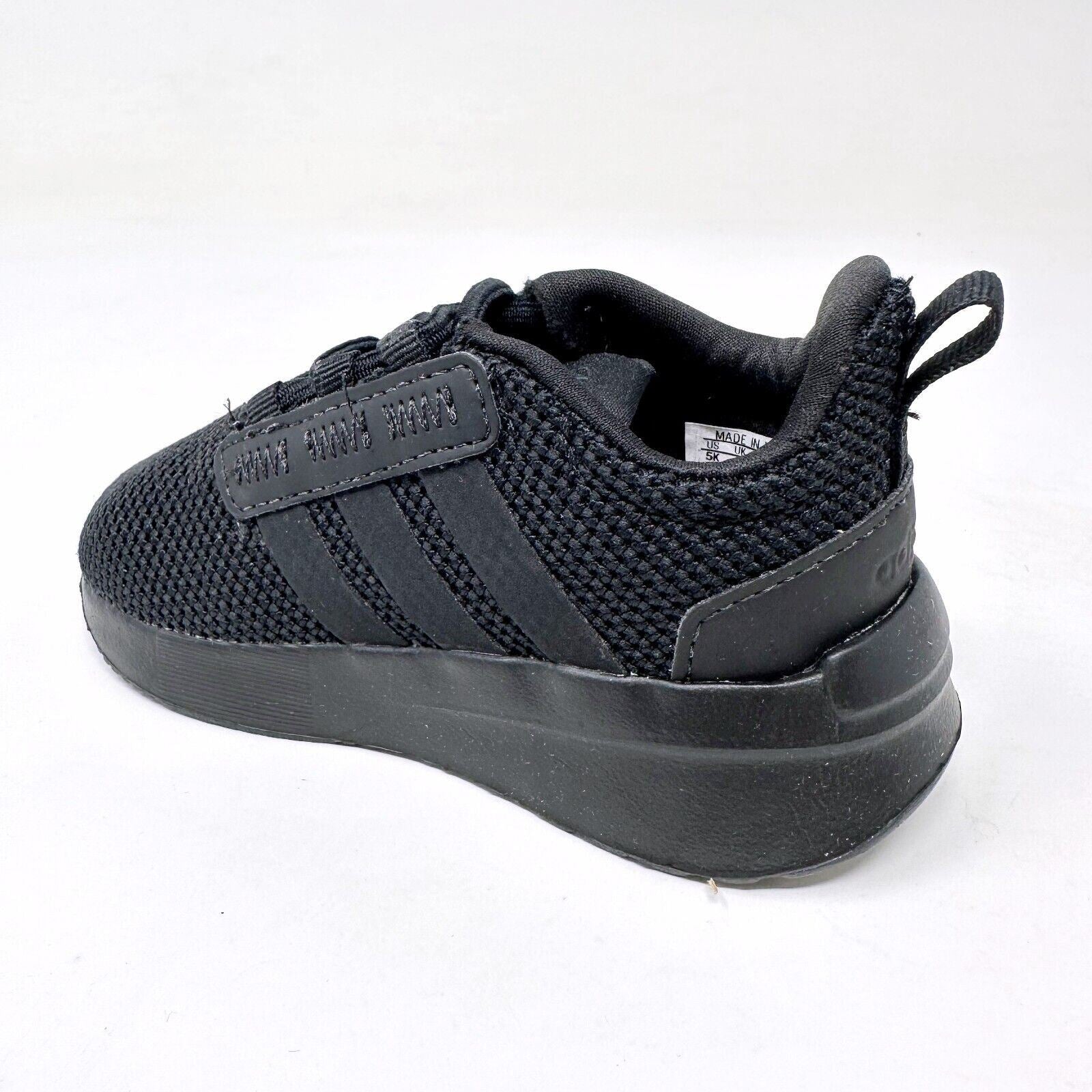 Adidas Racer TR21 Triple Black Infant Baby Size 5 Casual Sneakers GZ9129