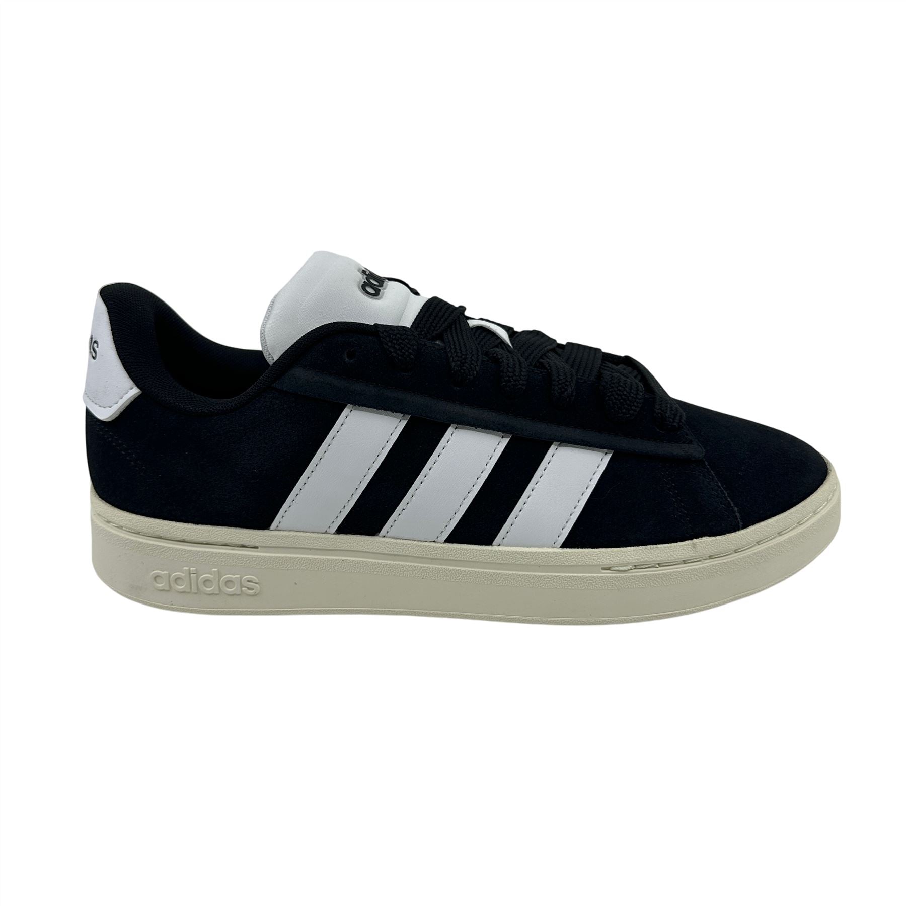 Adidas Grand Court Alpha 00s Black White Mens Athletic Sneaker
