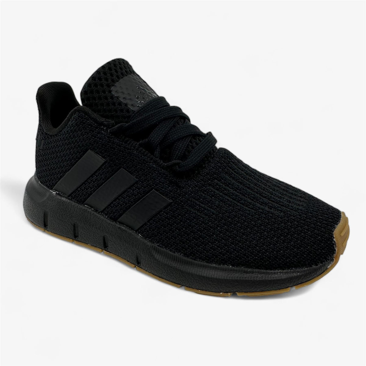 Adidas Swift Run 1.0 EL Triple Black Baby Toddler Athletic Sneaker