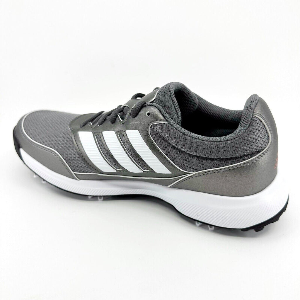 Adidas Tech Response 2.0 Gray Silver Metallic Mens Spike Golf Shoes EE9123