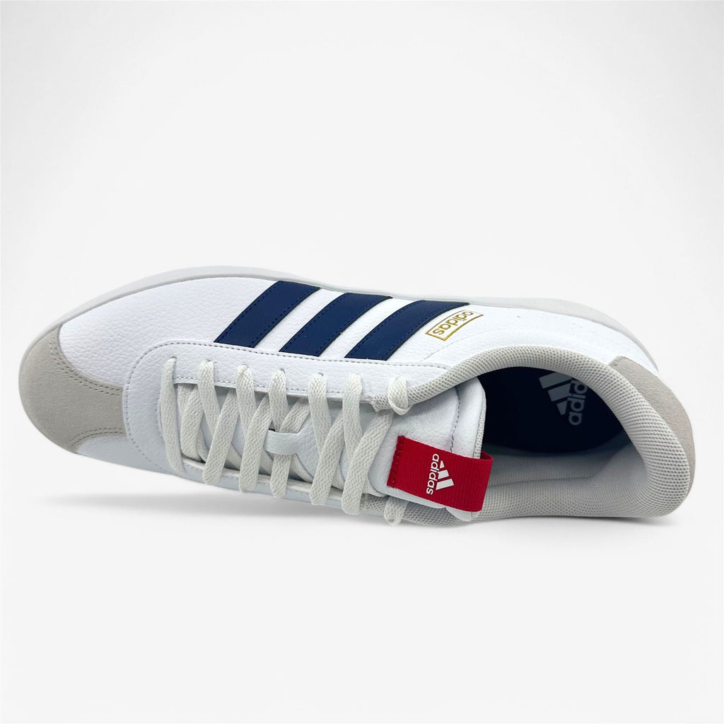 Adidas VL Court 3.0 White Dark Blue Scarlet Mens Size 11.5 Athletic Sneaker