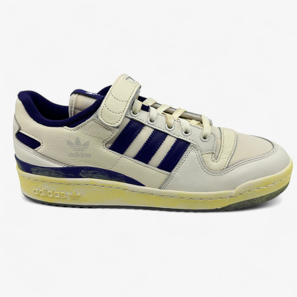 Adidas Forum 84 Low AEC Vintage White Purple Mens Size 10.5 Athletic Sneaker