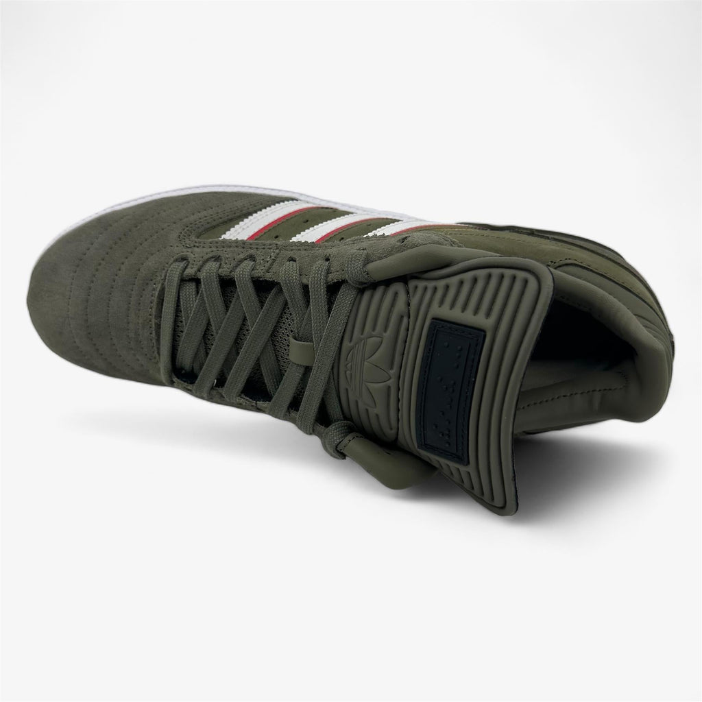 Adidas Busenitz Olive Strata Red Cloud White Mens Athletic Sneakers
