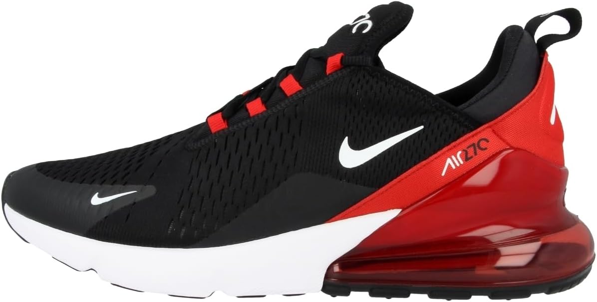 Men's Nike Air Max 270 Black/White-University Red (AH8050 022)