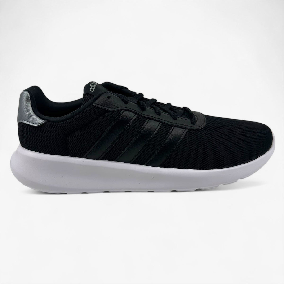 Adidas Lite Racer 3.0 Black White Womens Athletic Sneaker
