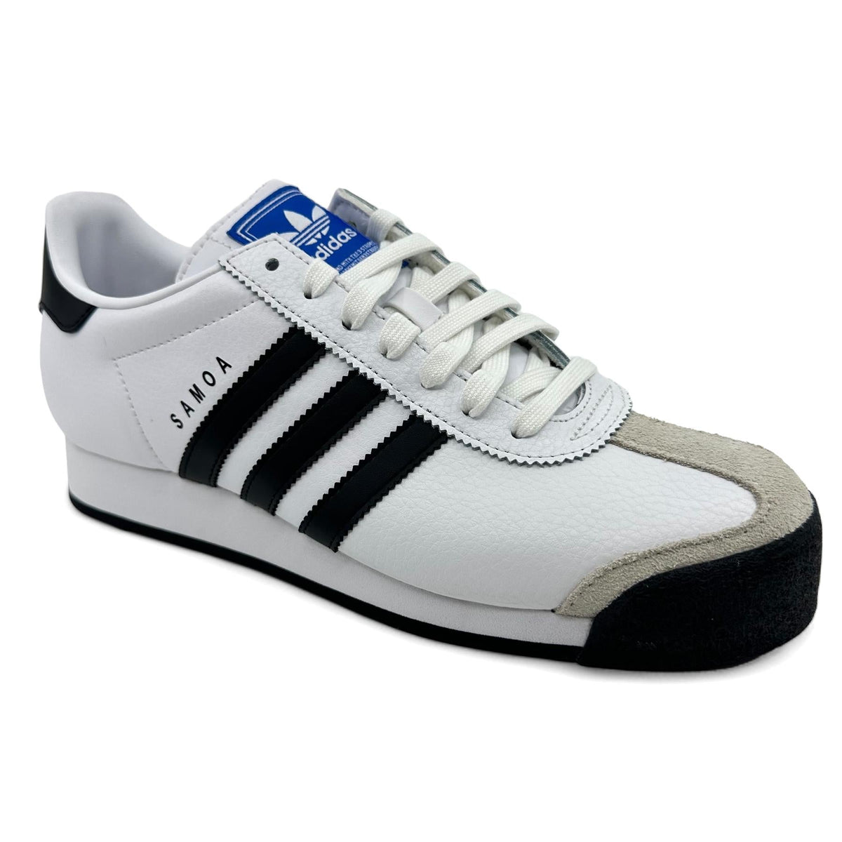 Adidas Samoa White Black Mens Athletic Sneakers