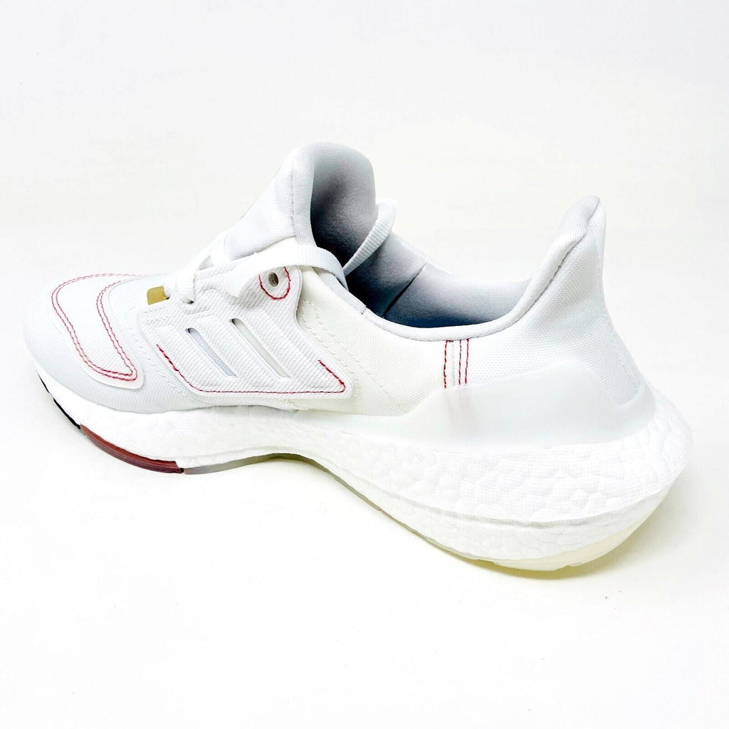 Adidas UltraBoost 22 Cloud White Wonder Red Womens Running Shoes GX9147