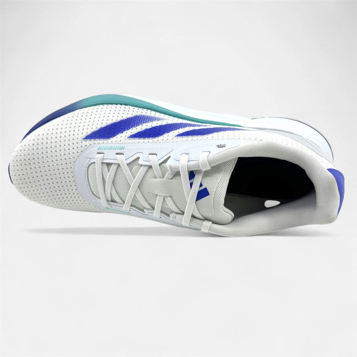 Adidas Duramo SL Cloud White Lucid Blue Flash Aqua Mens Athletic Sneaker