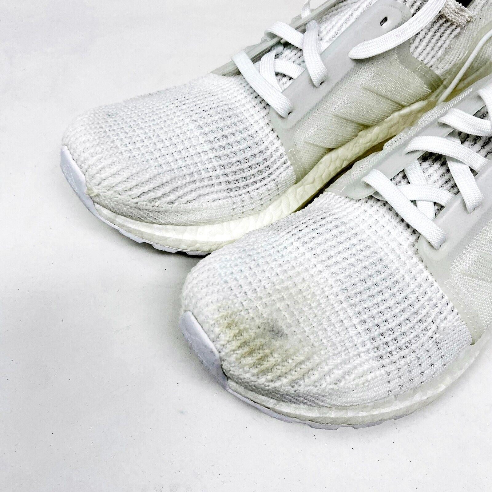 Adidas UltraBoost 19 Triple White Mens Size 8.5 Running Sneakers G54008