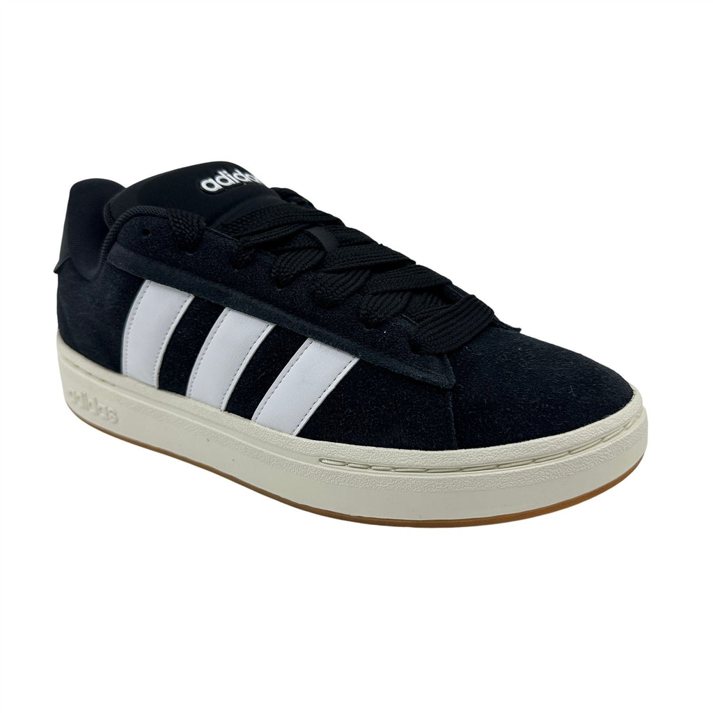 Adidas Grand Court Alpha 00s Black White Gum Mens Athletic Sneaker