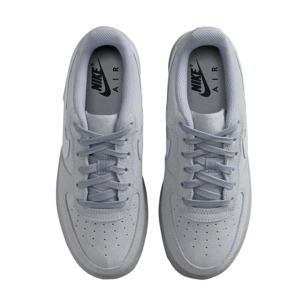 Big Kid's Nike Air Force 1 LV8 Wolf Grey/Wolf Grey-Black (BQ5485 003)