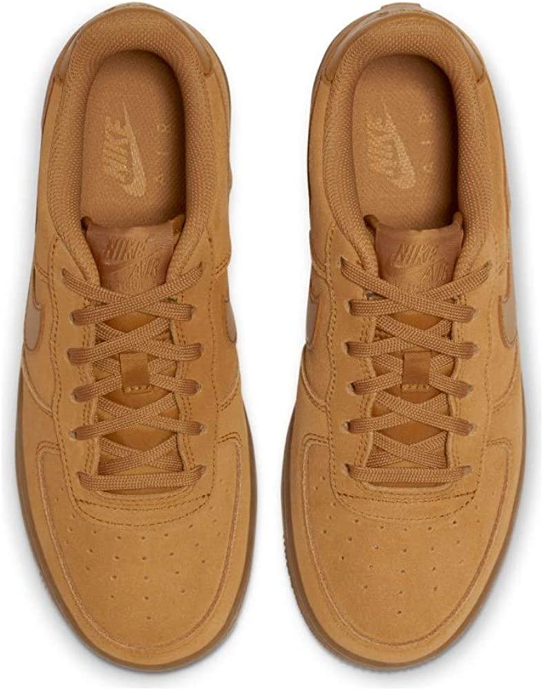 Big Kid's Nike Air Force 1 LV8 Wheat/Wheat-Gum Light Brown (BQ5485 700)