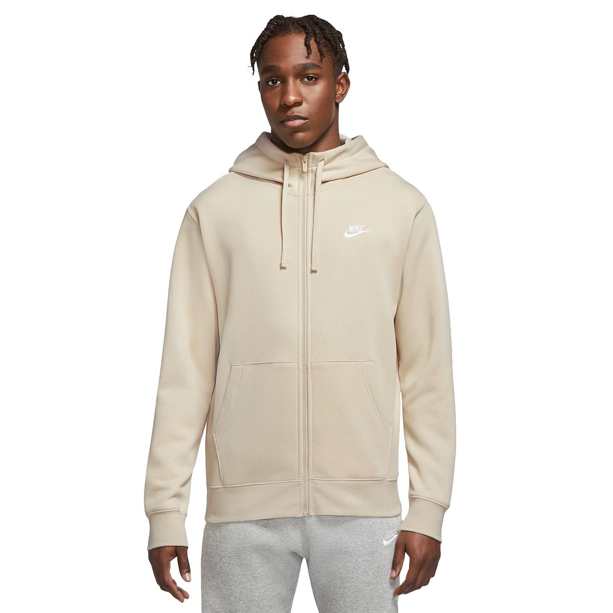 Men's Nike Rattan Sportswear Club Fleece Zip Hoodie (BV2645 206)