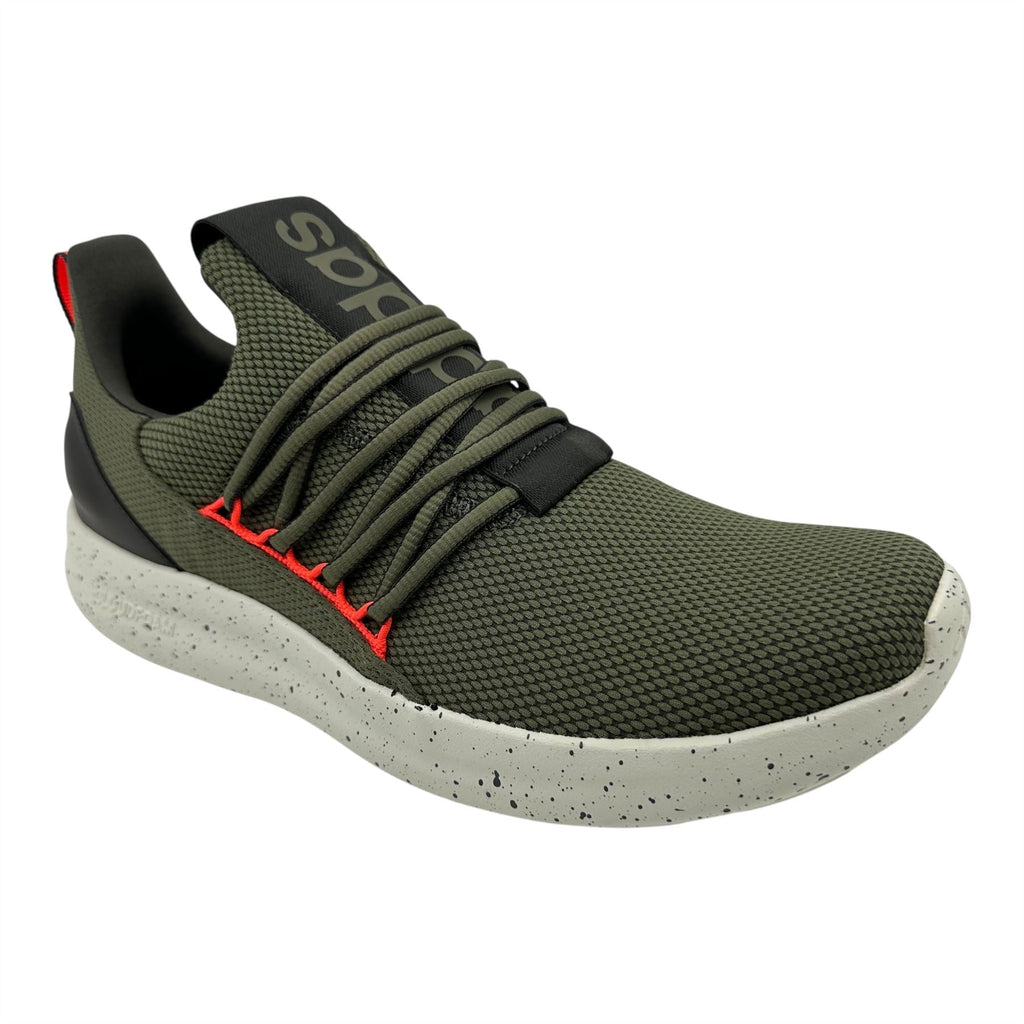 Adidas Lite Racer Adapt 7.0 Olive Strata Solar Red Mens Athletic Sneaker