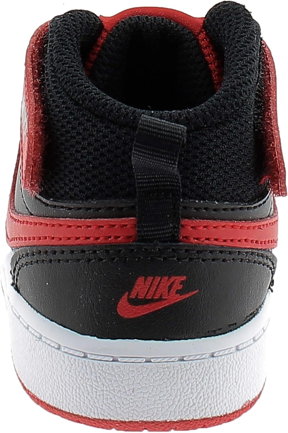 Toddler's Nike Court Borough Mid 2 Blk/University Red-White (CD7784 003)