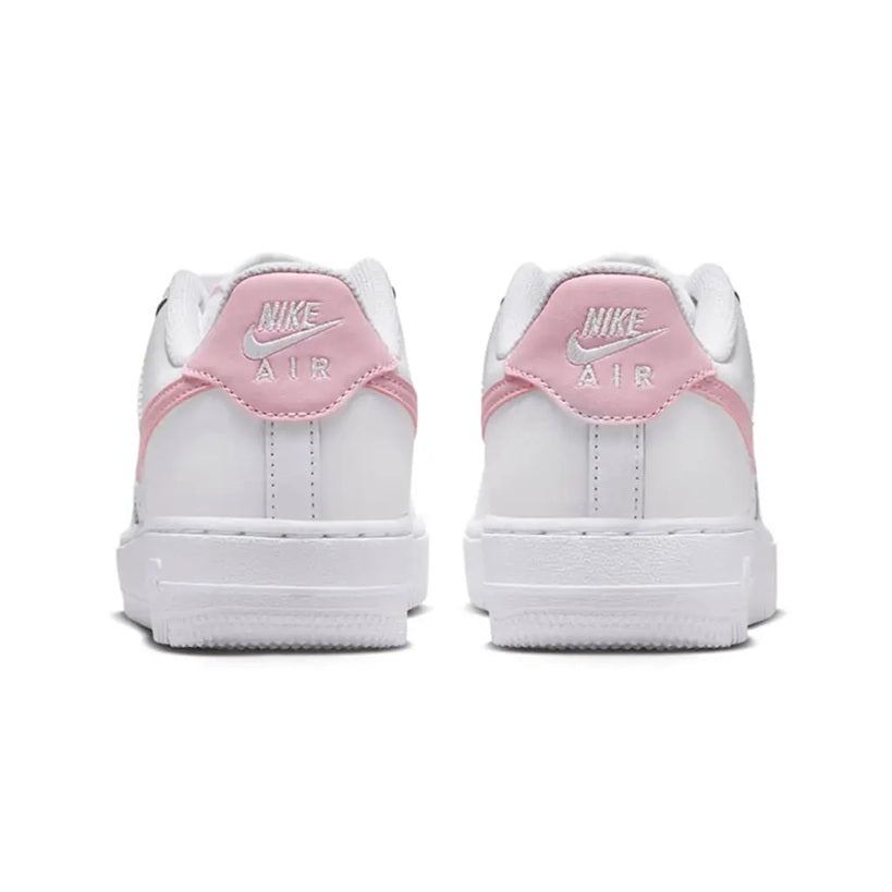 Big Kid's Nike Air Force 1 White/Med Soft Pink-White (CT3839 115)