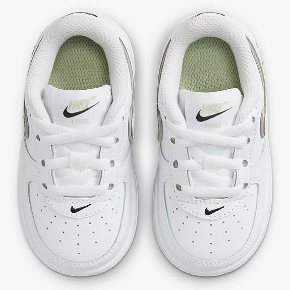 Toddler's Nike Air Force 1 White/Honeydew-White-Black (CZ1691 108)