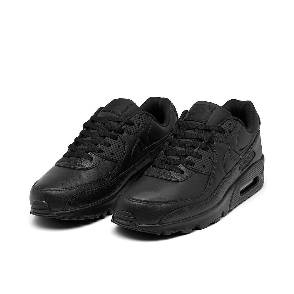 Men's Nike Air Max 90 LTR "Leather Triple Black" Blk/Blk-Blk (CZ5594 001)