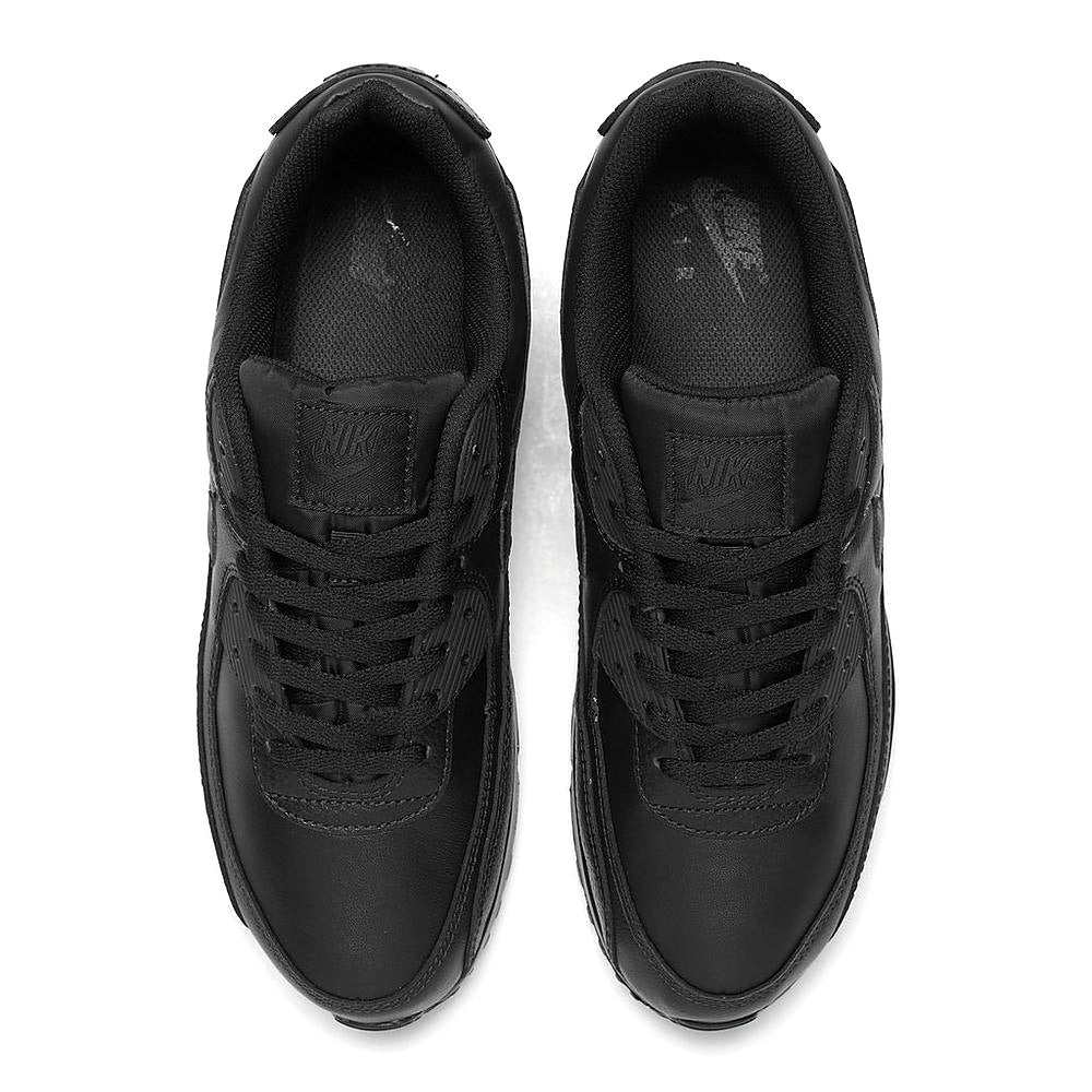 Men's Nike Air Max 90 LTR "Leather Triple Black" Blk/Blk-Blk (CZ5594 001)