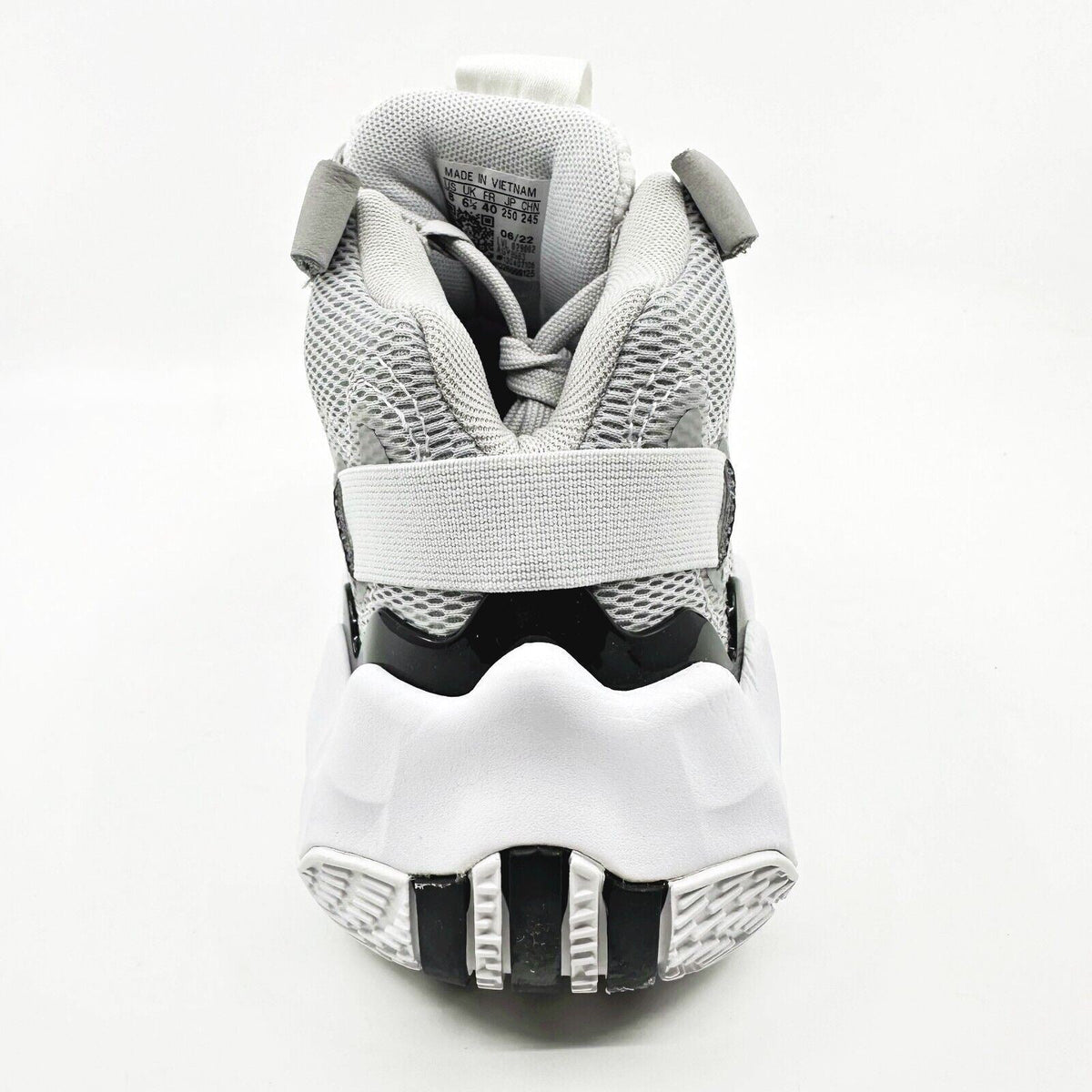 Adidas Exhibit B Mid Gray White Womens Size 8 Basketball Sneakers GY8983