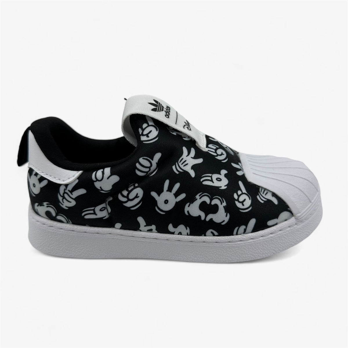 Adidas Superstar 360 Black White Baby Toddler Athletic Disney Sneaker