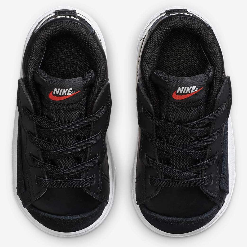 Toddler's Nike Blazer Mid '77 Black/White-White-Team Orange (DA4088 002)