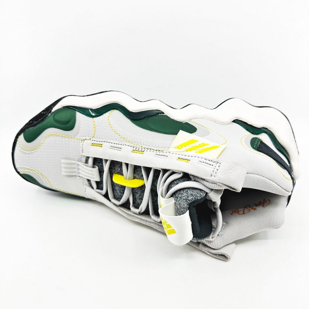 Adidas Exhibit B Mid Candace Gray Green Womens Basketball Sneakers GZ2378