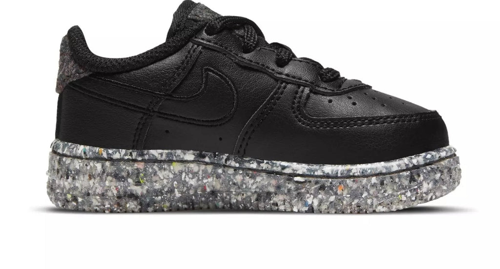 Toddler's Nike Force 1 KSA Black/Black-Metallic Silver (DB4587 001)